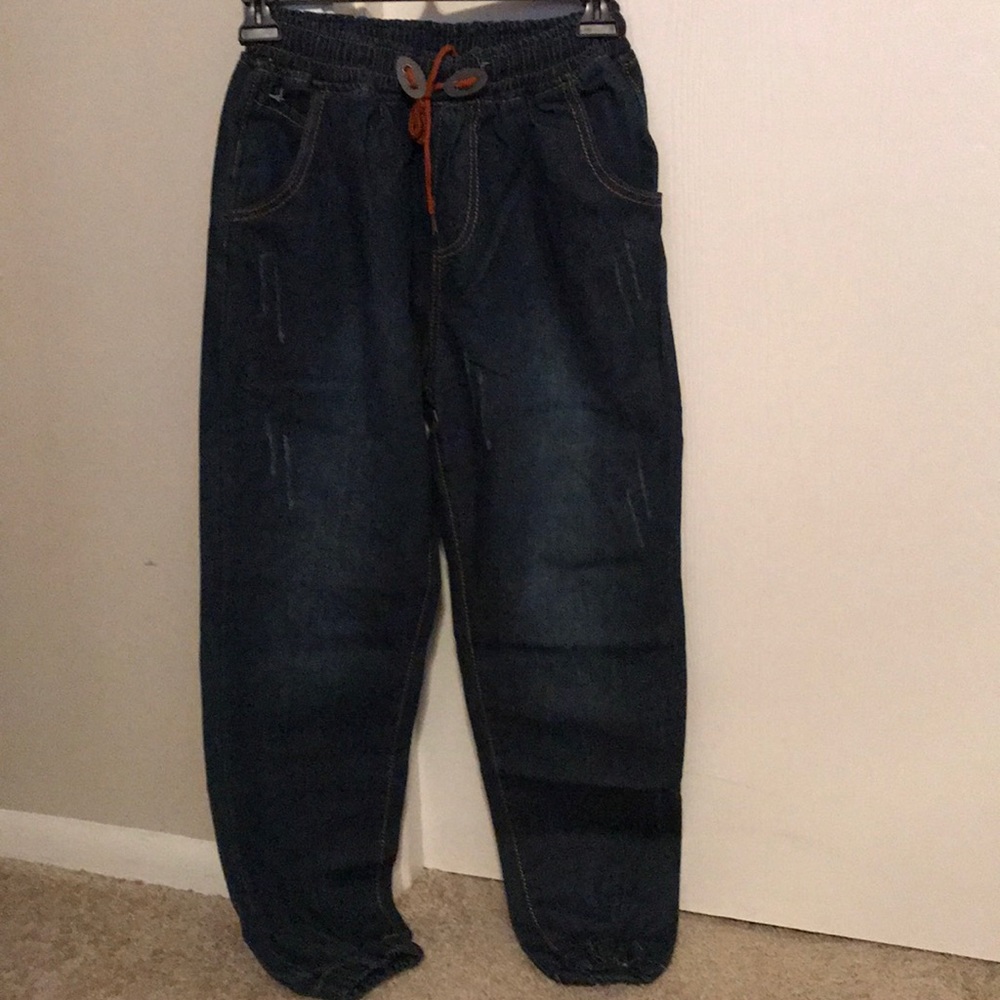 Jean Joggers w/ Drawstring Waist Boys Junior